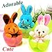 Easter Eggs Fillers 【24Pcs】12 Plush Bunnies + 12 Surprise Eggs 3