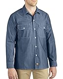 Dickies Men's Big Long Sleeve Chambray Shirt Tall