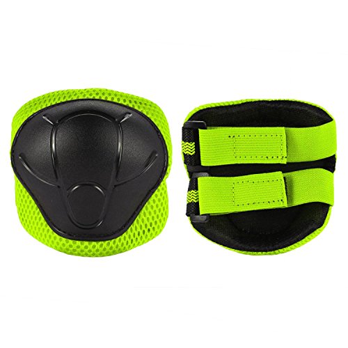 6PCS Children Cycling Roller Protective Pads, Eruner Kid's Skateboard Biking Roller Blading Wrist Elbow Knee Pads Blades Guard Outdoor Sport Pads (Gray, S) - Thumbnail 5