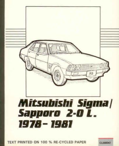 Mitsubishi Owner's Repair Guide: Sigma and Sapporo and Galant, 2.0 Litre, From 1978
