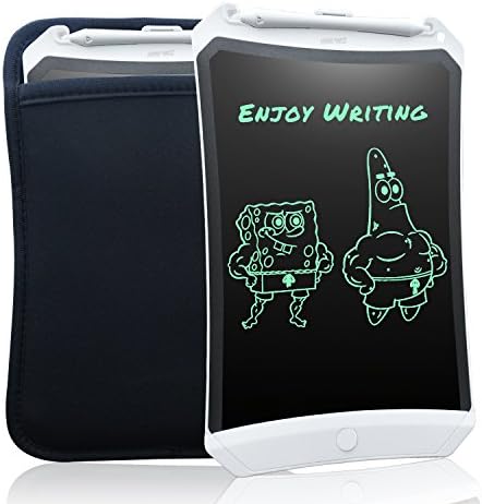 WOBEECO 8.5 Inch LCD Writing Tablet Robot Pad White with Case