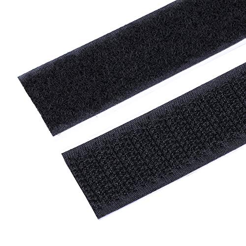 1'' Self Adhesive Hook and Loop 5 Yards Tape Fastener Sticky Back (Black) ... (1 inch by 15 Feet) - Thumbnail 4
