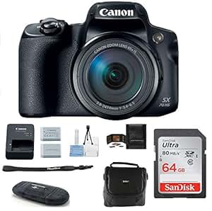 Amazon.com : Canon PowerShot SX70 HS Digital Camera Bundle