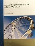 Paperback Accounting Principles Volume 1 (11th Edition) Book
