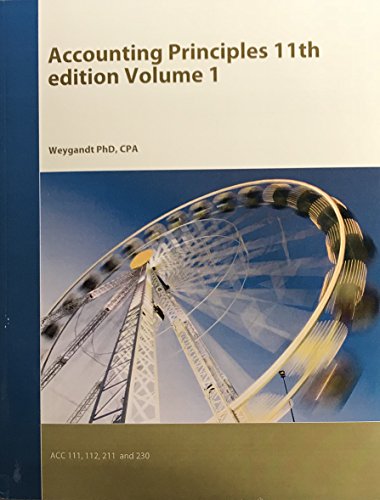 Accounting Principles Volume 1 (11th Edition) 1119918324 Book Cover