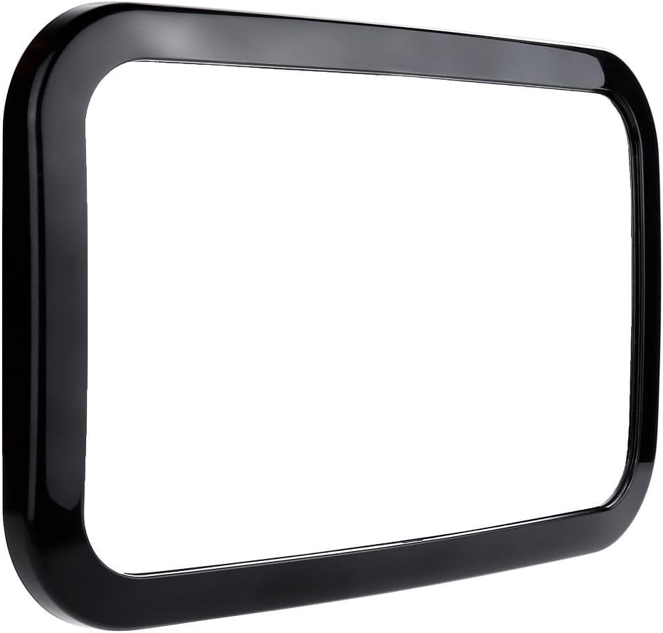 GLEADING Baby Car Mirror, Back Seat Mirror, Rear View Baby Car Seat Mirror, 100% Shatterproof, Ready Assembled, Fully Adjustable, Incredibly Easy to Fit, Quick Install, Premium Quality (Black)