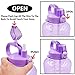 QuiFit Motivational Gallon Water Bottle - with Straw & Time Marker BPA Free 128/64 oz Large Water Jug Leak-Proof Durable for Fitness Outdoor Enthusiasts(Purple-B1, 1 Gallon)
