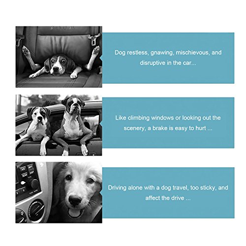 image for FittiDoll Pet Seat Belts Safety Leads Vehicle Dog Cat Seatbelt 2 Pack 