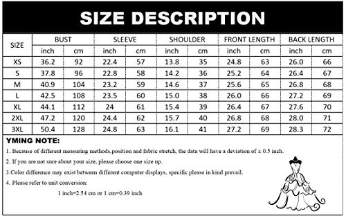 YMING Women's Blouse and Top V Neck Chiffon Shirt Roll Up Sleeve Shirt Coffee XL