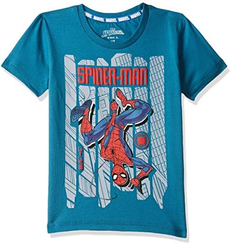 Spiderman By Kidsville Boy's Plain Regular fit T-Shirt