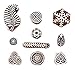 Hashcart Baren for Block Printing Stamps/Wooden Stamping Block/Handcarved Designer Craft Printing Pattern for Saree Border,Henna/Textile Printing,Scrapbooking,Pottery Crafts & Wall Painting,Set of 10