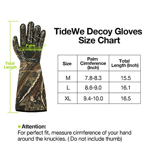 image for TideWe Decoy Gloves with Silicone Textured Surface, Waterproof Insulat