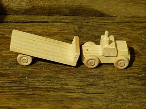 tractor de madera juguete