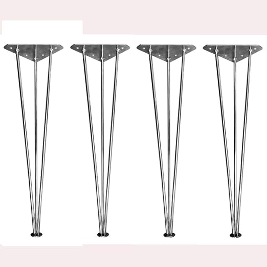 Metall Tischbeine Haarnadel 3 Rod Mitte des Jahrhunderts moderne Möbel