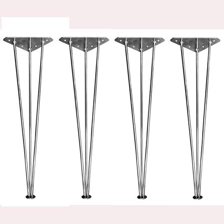 Metall Tischbeine Haarnadel 3 Rod Mitte des Jahrhunderts moderne Möbel
