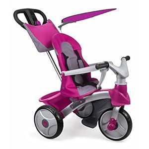 FEBER – Triciclo Baby Trike Easy Evolution, Color Rosa (Famosa 800009561)