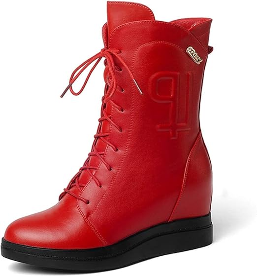 red bottom flat boots