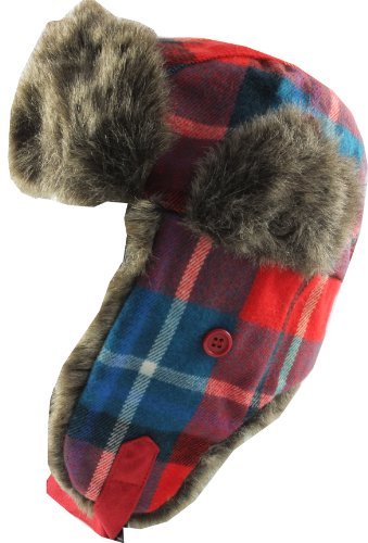 Chaos Brothers Big Girls' Gorgeous Girly Trapper Hat 58 Cm Red, Blue, White