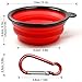 SENHAI Collapsible Travel Bowls for Dogs Cats Pets, 5 Pack Raised Bowls for Feeding Watering on Journeys Hiking Camping, Lightweight & Portable