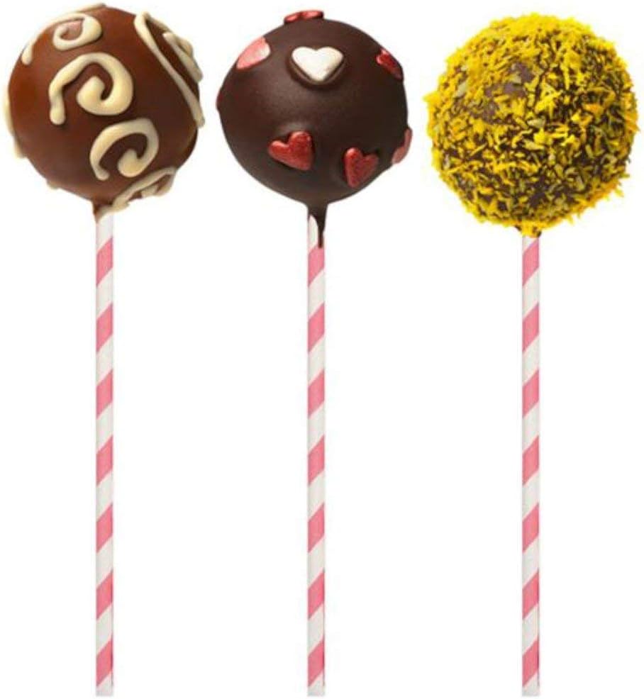Cake Pop Sticks Candy Stripe 25 piece Amazon.co.uk Kitchen & Home