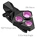 Hhusali iPhone Lens, 0.65x Wide Angle + 20x Macro + 160° Fisheye Lens Clip-on Cell Phone Camera Lenses Kit for iPhone 7/6/5/4, Android/Samsung Mobile Smartphone