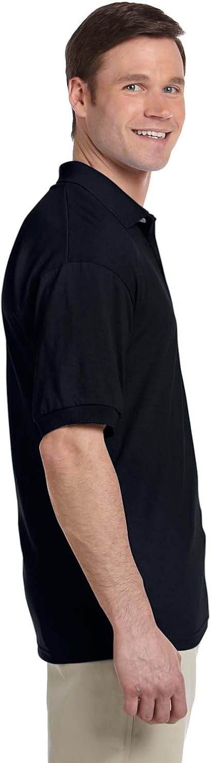 Custom Text Embroidered Jersey Polo, Dry Blend Polo Shirt: Clothing
