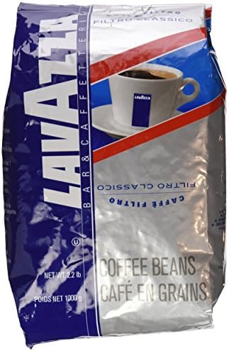 Lavazza Cafe Filtro Classico - Whole Bean Coffee, 2.2-Pound Bags (Pack of 2)