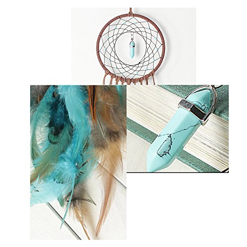 Dream Catcher for Kids Bedroom Decal Turquoise Stone Handmade Large Dreamcatcher