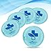 Round Reusable Gel Ice Packs – Set of 5 Small Gel Ice Packs – Ideal for Cold or Hot Therapy - No Leaks, No Drips - Microwaveable - Effective Pain Relief, Sinus Relief, Swelling Control and More