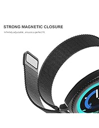 KADES Gear Sport Bands, correa de silicona suave correa transpirable compatible con reloj Galaxy 1.654 in Garmin VivoActive 3  Ticwatch 2  Ticwatch E Amazfit Bip Smart Watch (Nylon Loop+ Sport Band+ Milanese Loop)