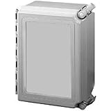 HoffmanA1086CHQRFG NEMA 4X Enclosure, Solid Cover with Quick Release, Fiberglass, 10.00" x 8.00" x 6.00"