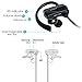 Bluetooth Headphones Earhook,Kaleep Sweatproof Noise Canceling Wireless Earbuds Headset Over Ear with Mic&Ergonomic Earclip Sport Running Bluetooth Earpiece Earphones for Work Out,Gym,Driving-Black