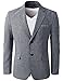 H2H Mens Good for Spring & Summer Breathable Linen Business Blazer Navy US M/Asia XL (KMOBL0107)