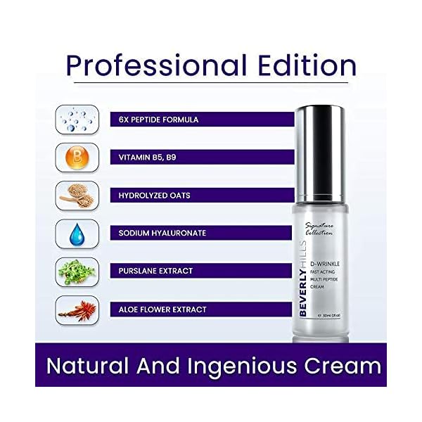 Anti Ageing D-Wrinkle Peptide Cream for Wrinkles, Skin Elasticity and Rejuvenation