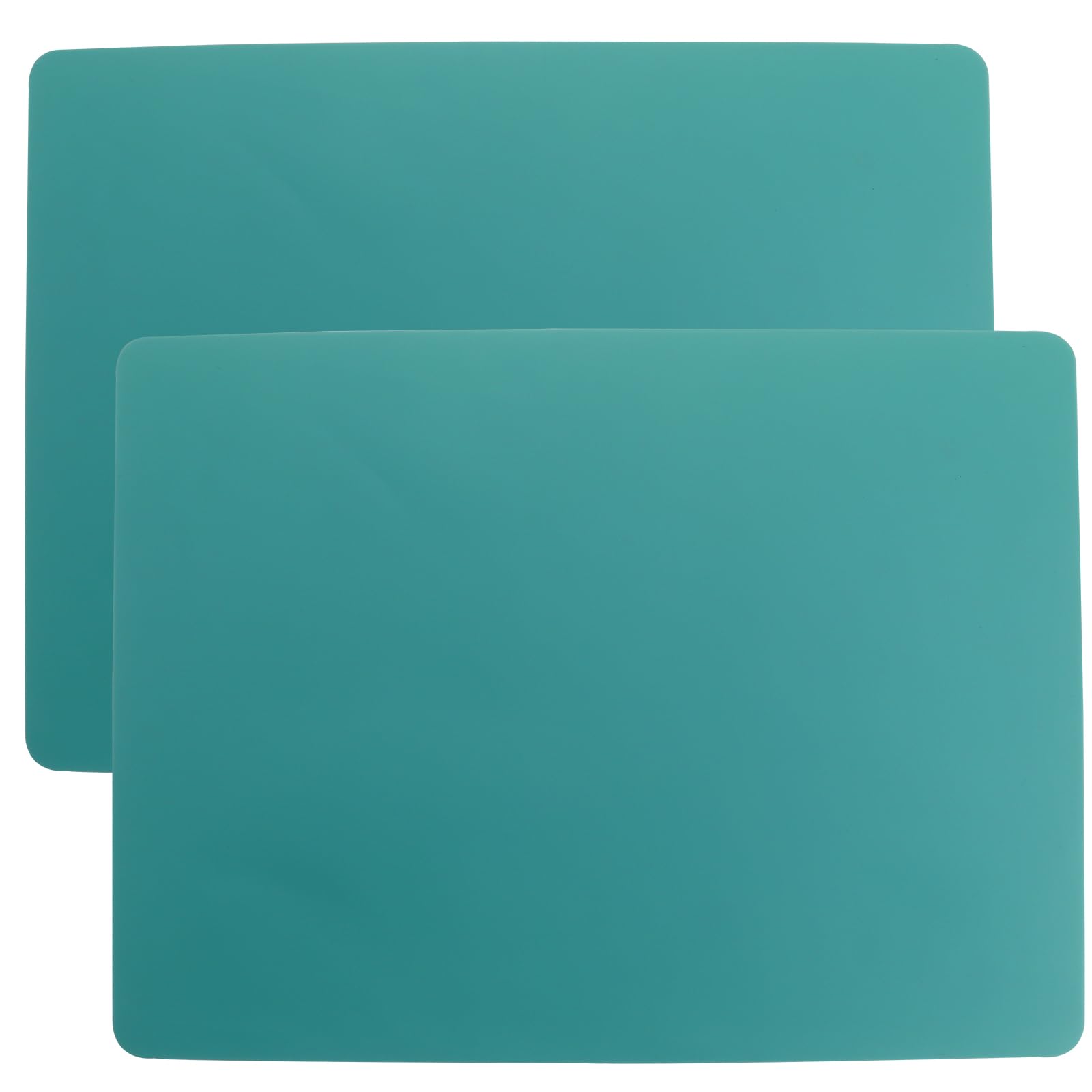 Roellgs 2 Pack Silicone placemats, Baking mat, Multipurpose Table Protector, Non-Stick and Non-Slip Heat Resistant (Green)