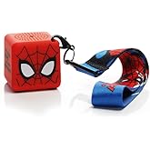 Marvel Spider-Man Bitty Box Bluetooth Speaker with 5" Lanyard &mdash; Portable Mini Bluetooth Speaker, Keychain Clip, 4+ Hour Playtime, Bluetooth Wireless Sound for Phones &amp; Devices