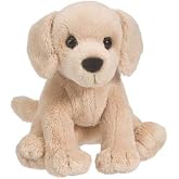 Douglas Butter Yellow Lab Dog Plush Stuffed Animal - 5 Inch | Creamy Yellow Lab puppy with dark eyes, tiny flocked nose and soft plush fur; pint-sized design for cuddles and play