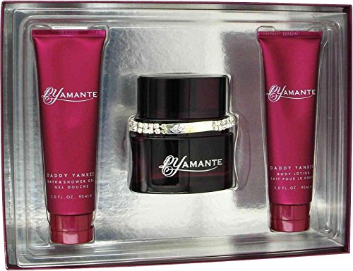 Daddy Yankee Dyamante for Women Gift Set - 3.4 oz. EDP Spray 3.0 oz. Body Lotion 3.0 oz. Shower Gel