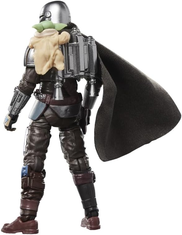 Hasbro The Vintage Collection, Il Mandaloriano e Grogu, action figure deluxe collezionabile ispirata al film The Mandalorian & Grogu, da 9,5 cm — foto 7 di 8