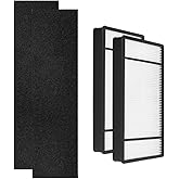 Nispira HHT055 HRF-H1 HEPA Replacement Filter H + Carbon Pre Filter B Compatible with Honeywell HRF-H2 HRF-B1 Air Purifier Model HPA050, HPA150, HPA060, HPA160, HHT155, 2 Sets