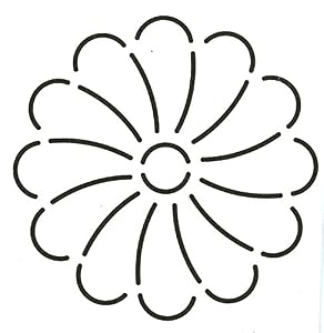 3 Assorted Flowers Quilting Stencil Set – Reusable Plastic Stencils For Crafts, Walls & Fabric