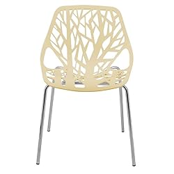 LeisureMod Asbury Modern Stackable Dining Chair Set