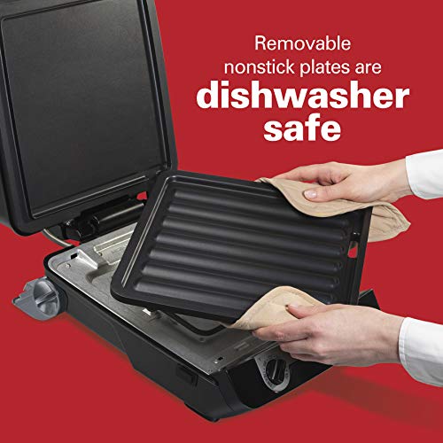 Hamilton Beach 4in1 Indoor Grill & Electric Griddle Combo with Bacon