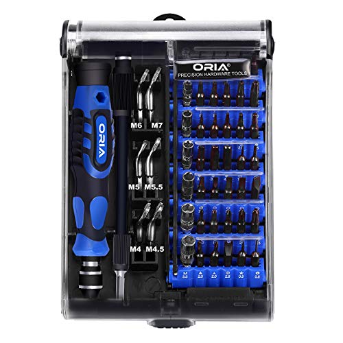 ORIA Screwdriver Set, Precision Screwdriver Kit S2 Strong Steel, 54 in