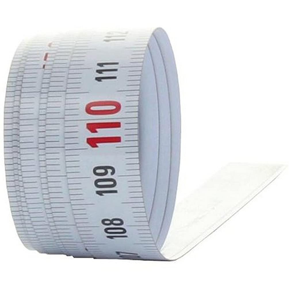 BMI 301004005 LNR-SK Self-Adhesive LNR Measuring Tape, White, 5 m x 13 mm