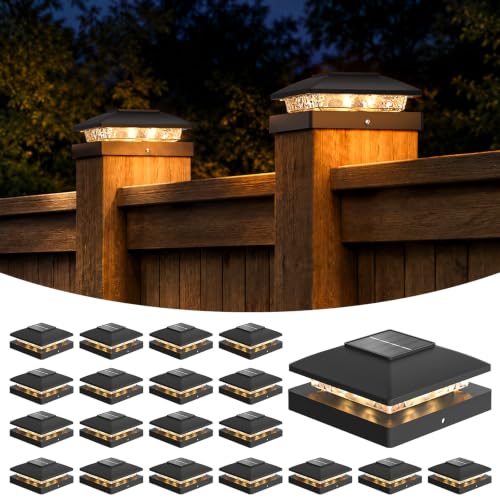 APONUO Solar Post Cap Lights