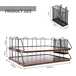 Desk Organizers, File Organizer for Desk, Wood