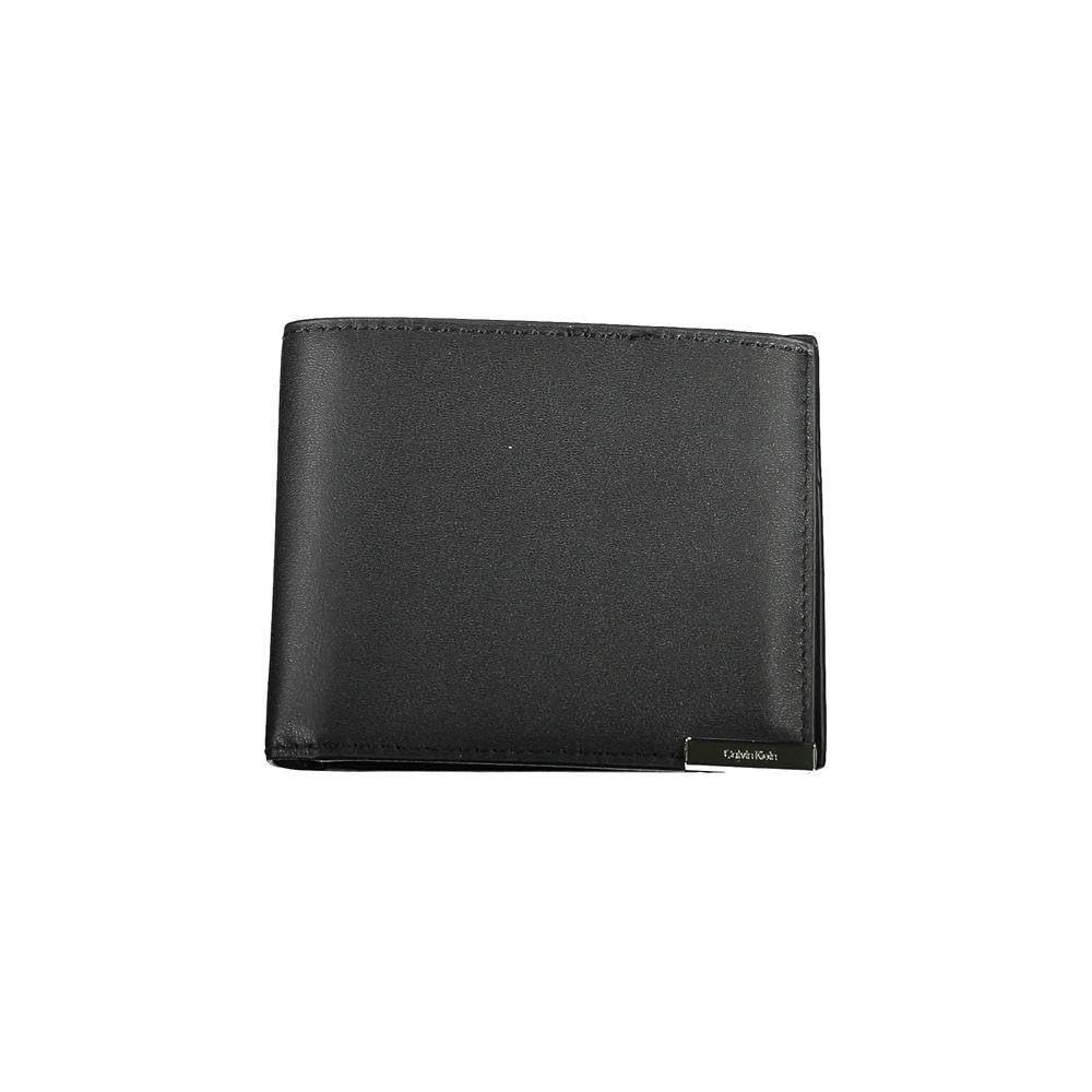 Calvin Klein Modern Plaque Bifold 6CC W/Bill, Black