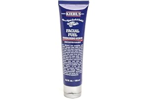 Kiehl's Facial Fuel Exfoliating Face Scrub Cleanser for Men Smooths Skin & Removes Dead Dirt Oil Helps Soften - Tough Hair with Caffeine Menthol Vitamin E fl oz