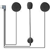 EJEAS Helmet Bluetooth Headset Headphone Accessory with Noise Cancellation for V6PRO/V4Plus Motorcycle Helmet Bluetooth Intercom